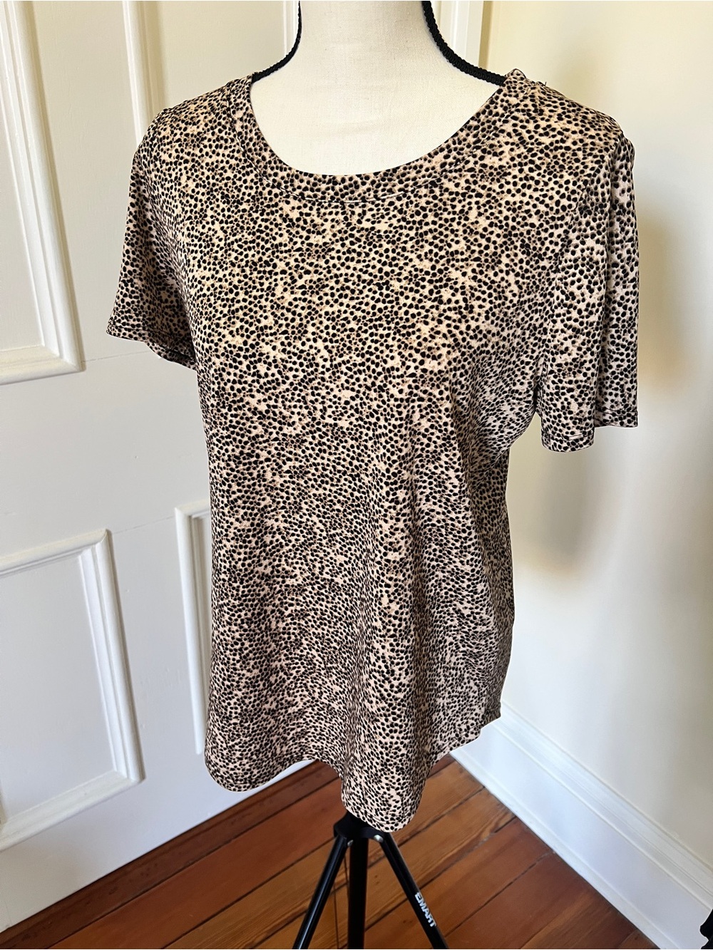 Jules & Leopold micro cheetah print tee | size M